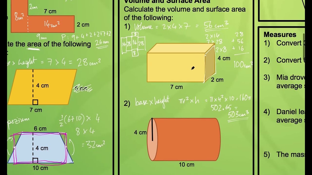 Space, Shape and Measure (Foundation) GCSE Revision - Maths