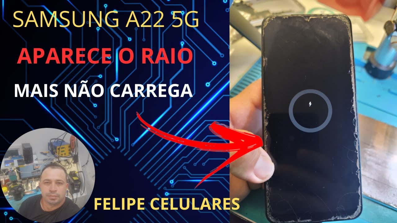 SAMSUNG A22 5G NÃO CARREGA