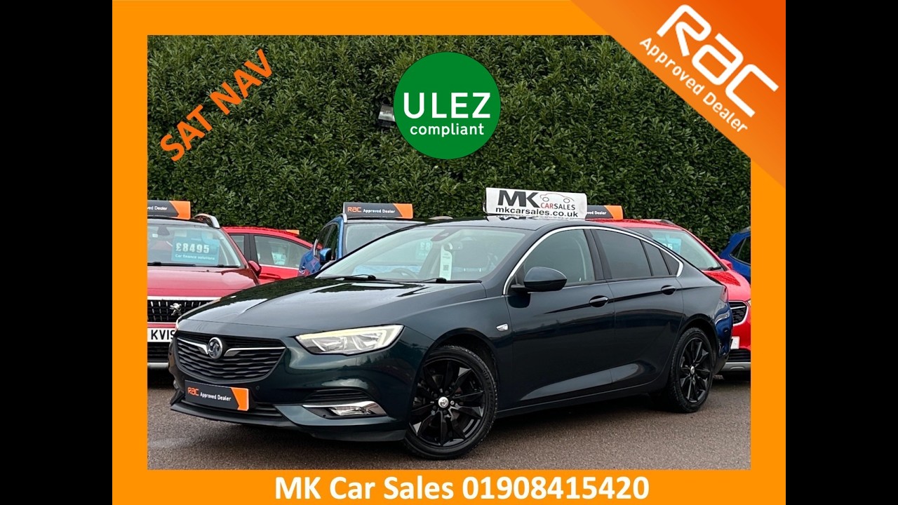 2017 Vauxhall Insignia Grand Sport SRi Nav 1.5T Emerald Green DP17LHL MK Car Sales