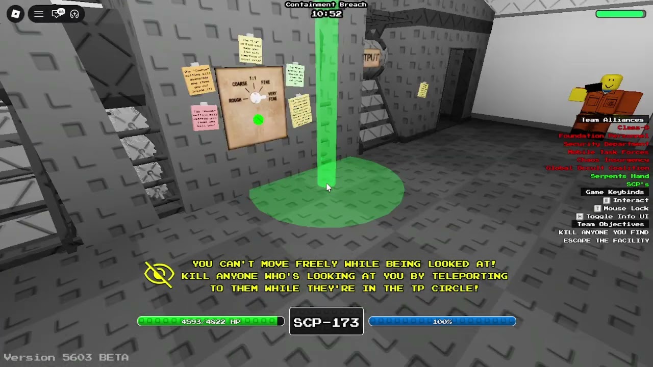 Roblox *RetroBreach* SCP-173 gameplay