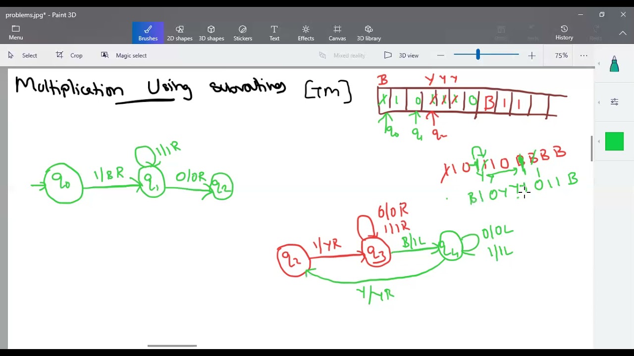 TOC Part 62 – Multiplication using Subroutines in Turing Machine (Tamil) | By Deeba Kannan