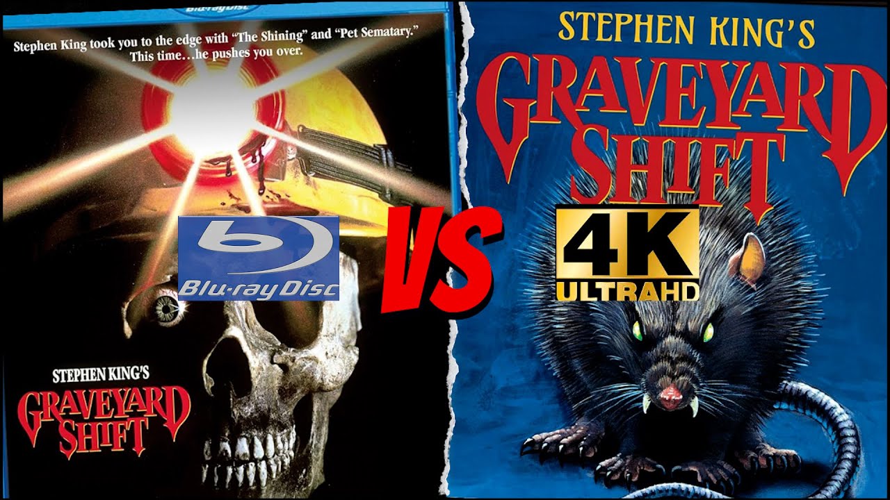 GRAVEYARD SHIFT (1990) 4K Ultra HD VS Shout Factory Bluray COMPARISON SIDE BY SIDE @kinolorber