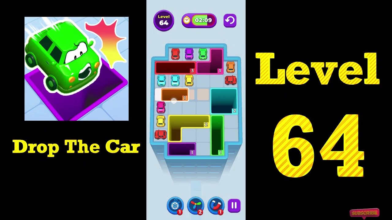 Drop The Car Level 64 Walkthrough 🚗🧩 | Color Drop Puzzle Game Solution | Mini Boss