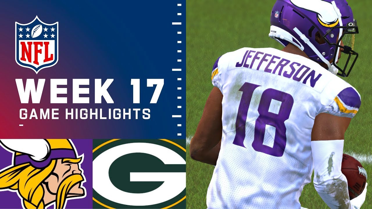 Vikings vs. Packers Week 17 - Madden 23 Simulation Highlights 🎉