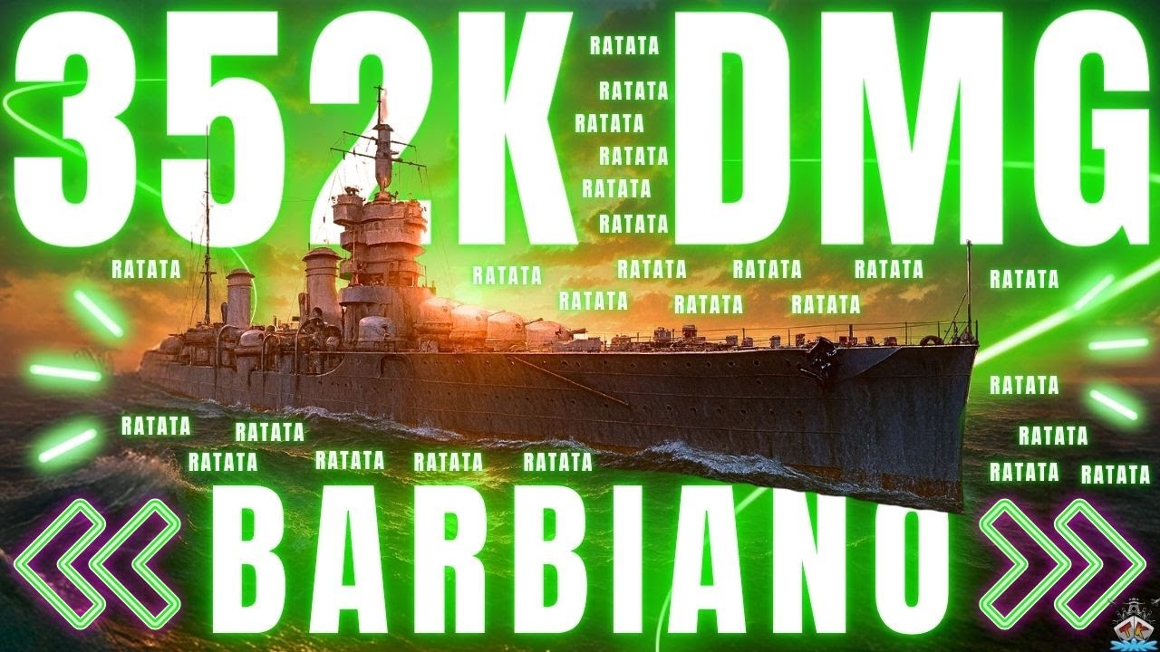 🚨 Barbiano macht 352K BRRRRRRRRRRRRR DMG 🔥 | 300K Club | World of Warships 🚢