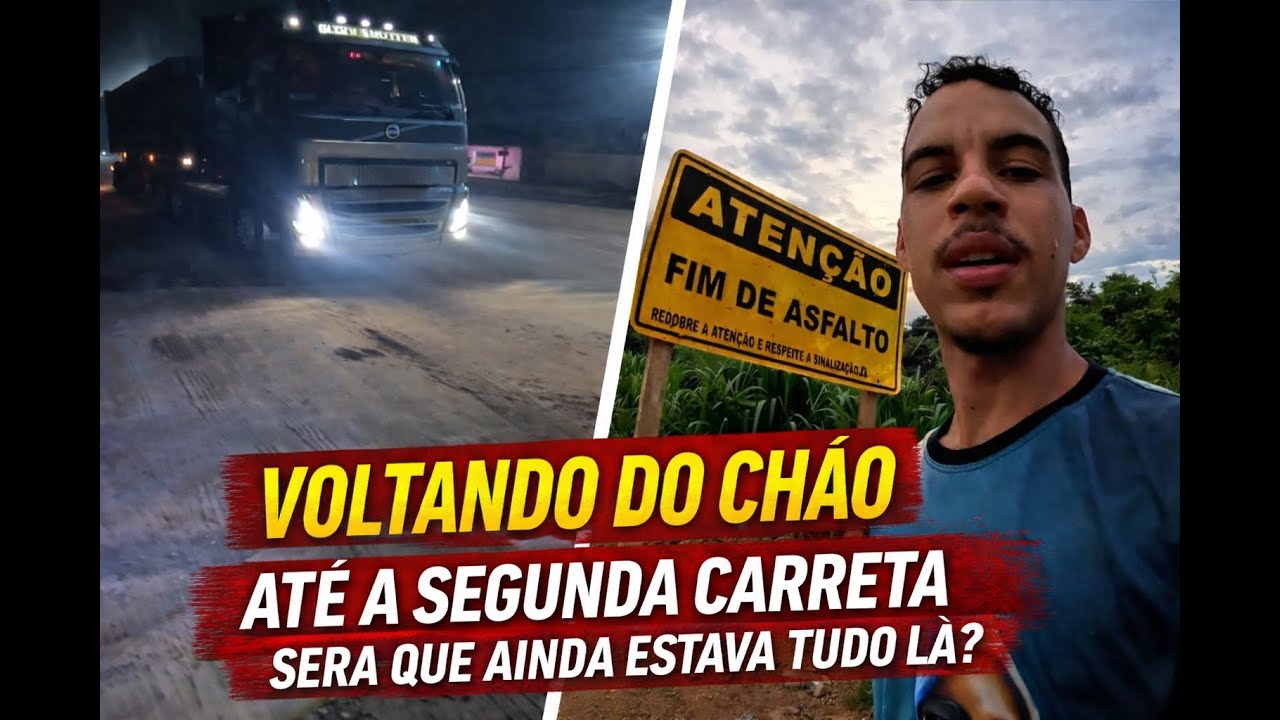AVENTURA NOTURNA,viramos a noite, atravessamos o chao ate a segunda carreta