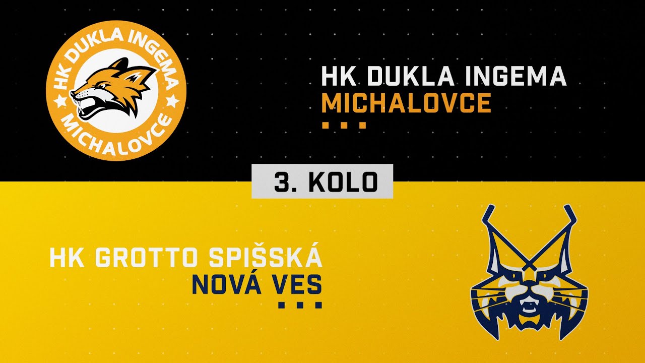 3.kolo HK Dukla INGEMA Michalovce - HK GROTTO Spišská Nová Ves HIGHLIGHTS