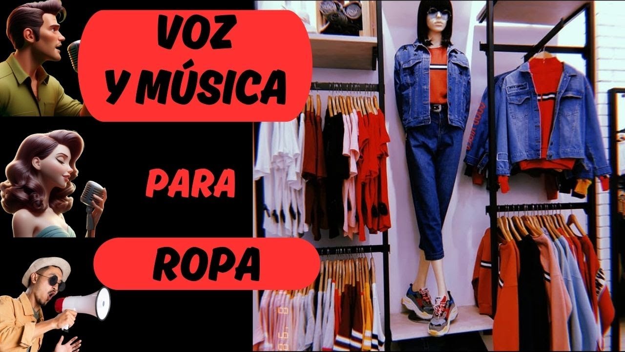 📣VOZ y MUSICA para vender  ROPA👕👔