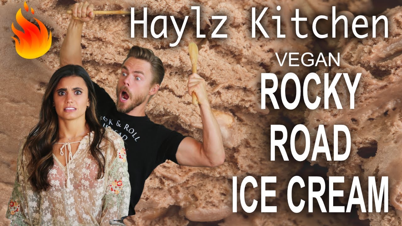 CREAMY ROCKY ROAD ICE CREAM (VEGAN) - HAYLZ KITCHEN with Derek Hough and Hayley Erbert