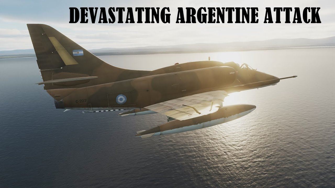 Devastating Argentine attack at Fitzroy (Falklands 1982)