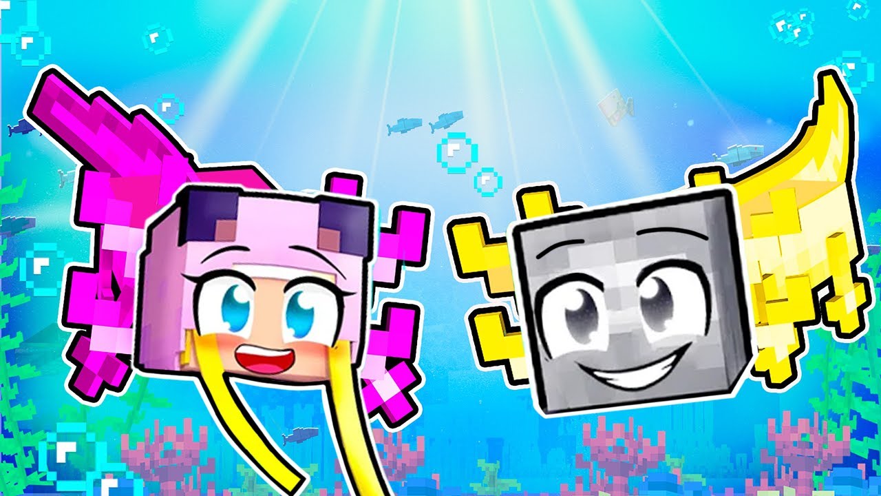 Wir VERSTECKEN uns als AXOLOTL! 🌸 Minecraft