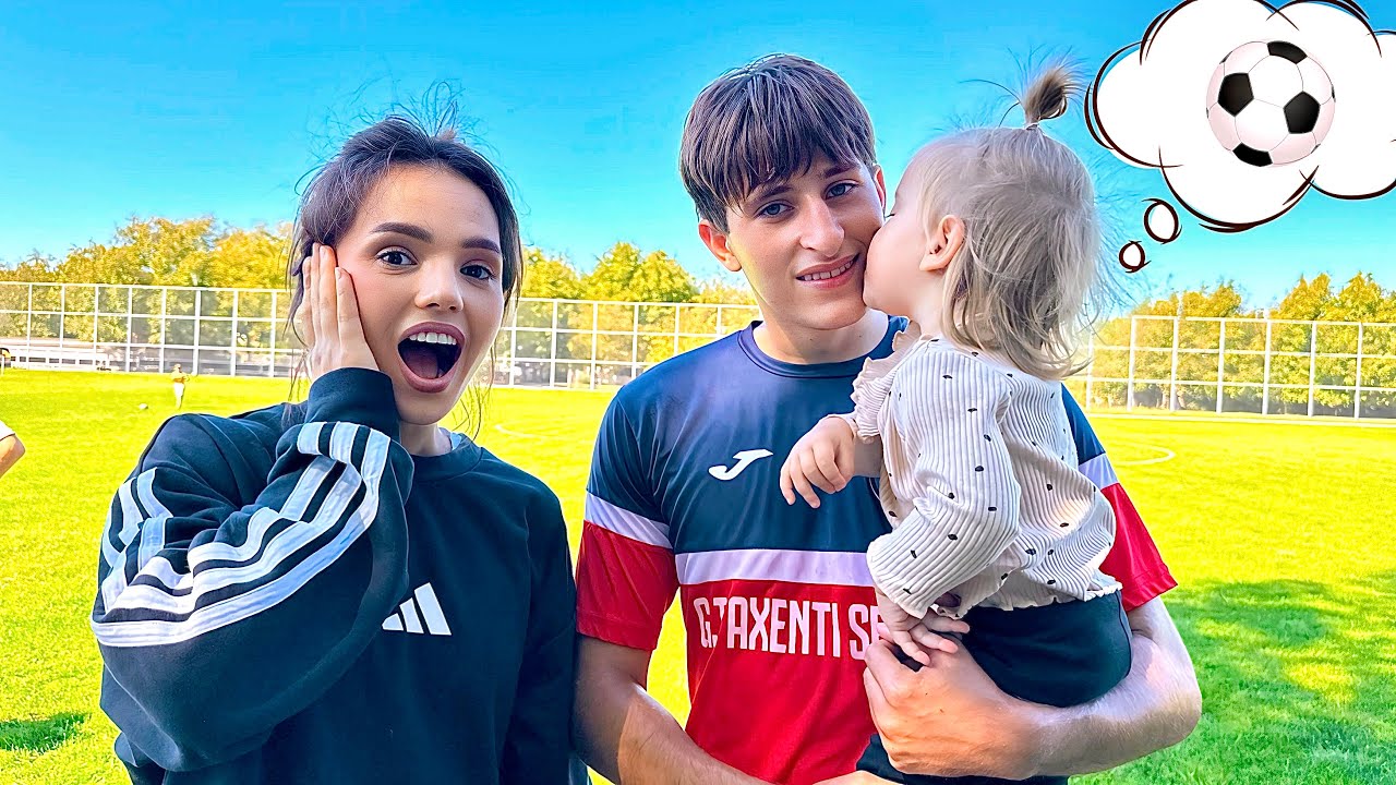 Ce? 😱DOROTHEEA a mers la meci de FOTBAL a lui DANI😆/ A vrut să intre și ea PE teren sa JOACE🤣