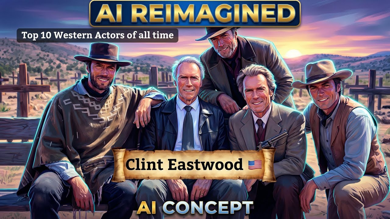Top 10 Western Actors of all time 🤠🐎🌵🔫 | AI Tribute