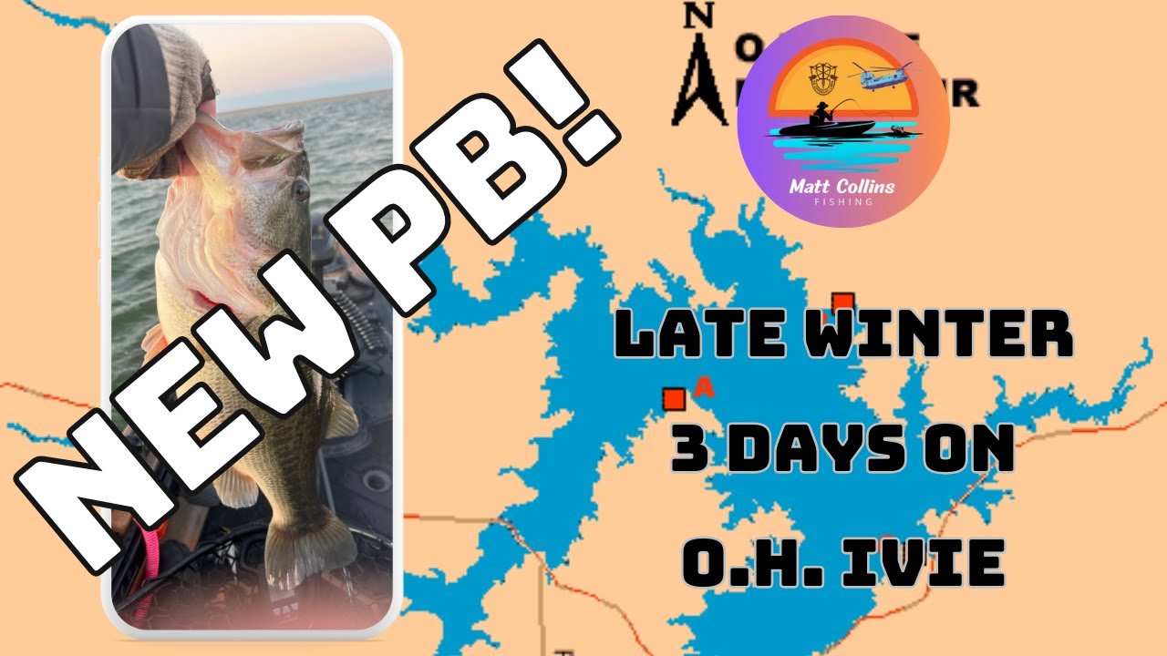 Fishing O. H. Ivie (3 Days in February) - New PB!