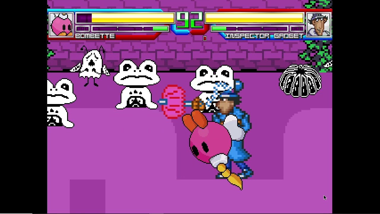 Mugen Battle #3216: Bombette vs Inspector Gadget