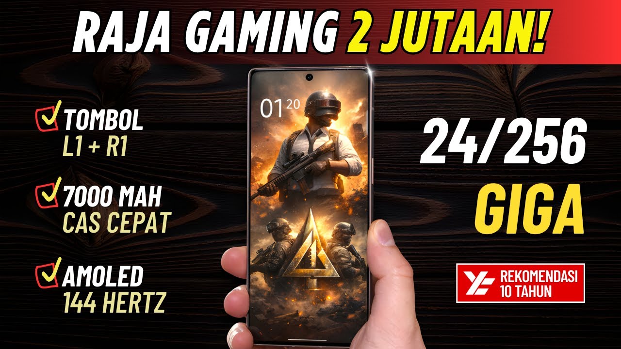 TOP 5 HP GAMING 2 JUTAAN TERBAIK [2,5 - 2,9 JUTA] Januari 2026