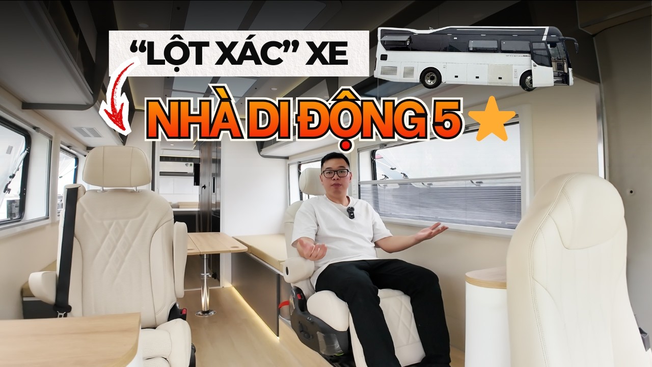 Biến xe  45 chỗ thành  Nhà di động 5⭐| Mobihome Huyndai Univesre