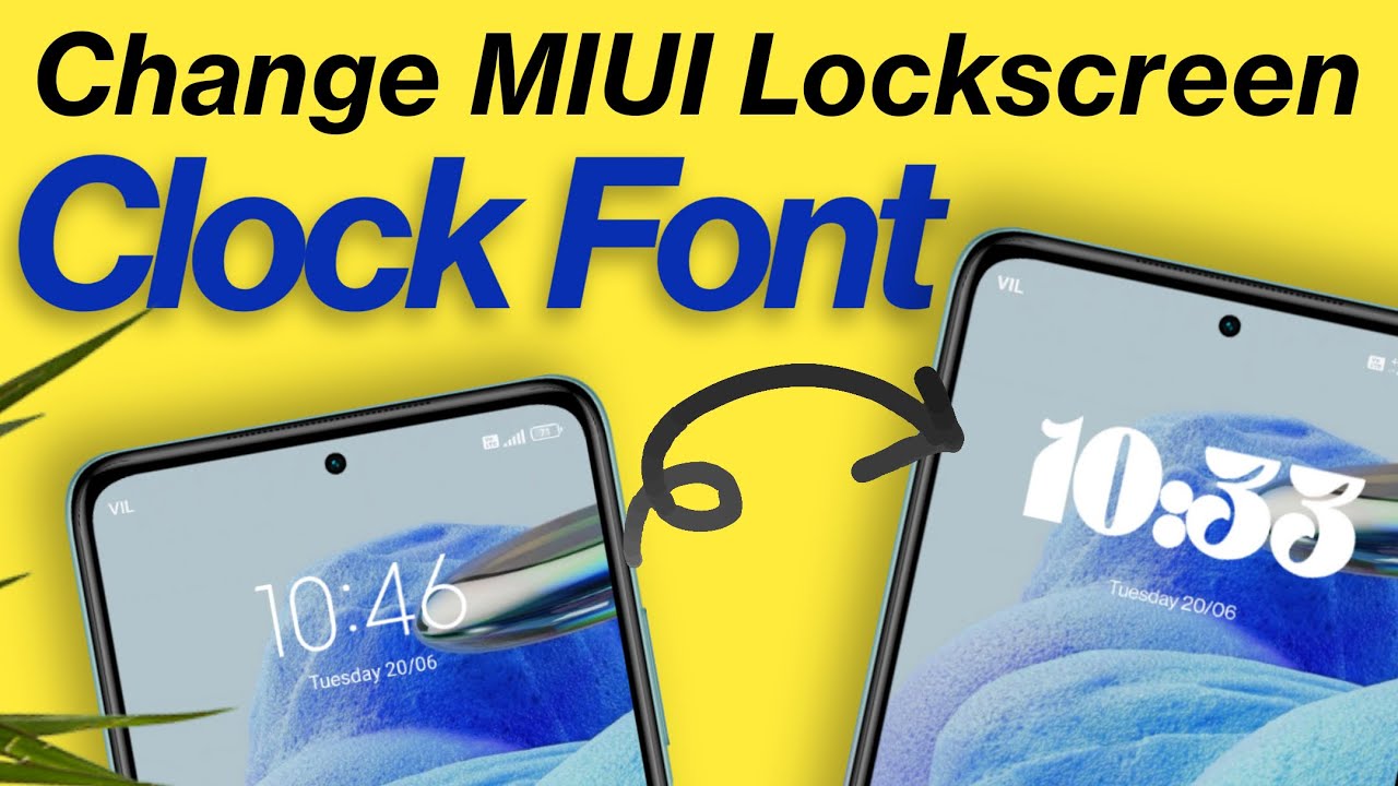 Change The Clock Font Of Your MIUI Lockscreen | For All Xiaomi/Redmi/POCO | Magisk Module