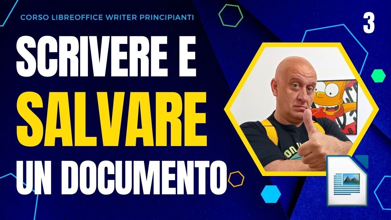 Scrivere e salvare un documento | Corso completo LibreOffice