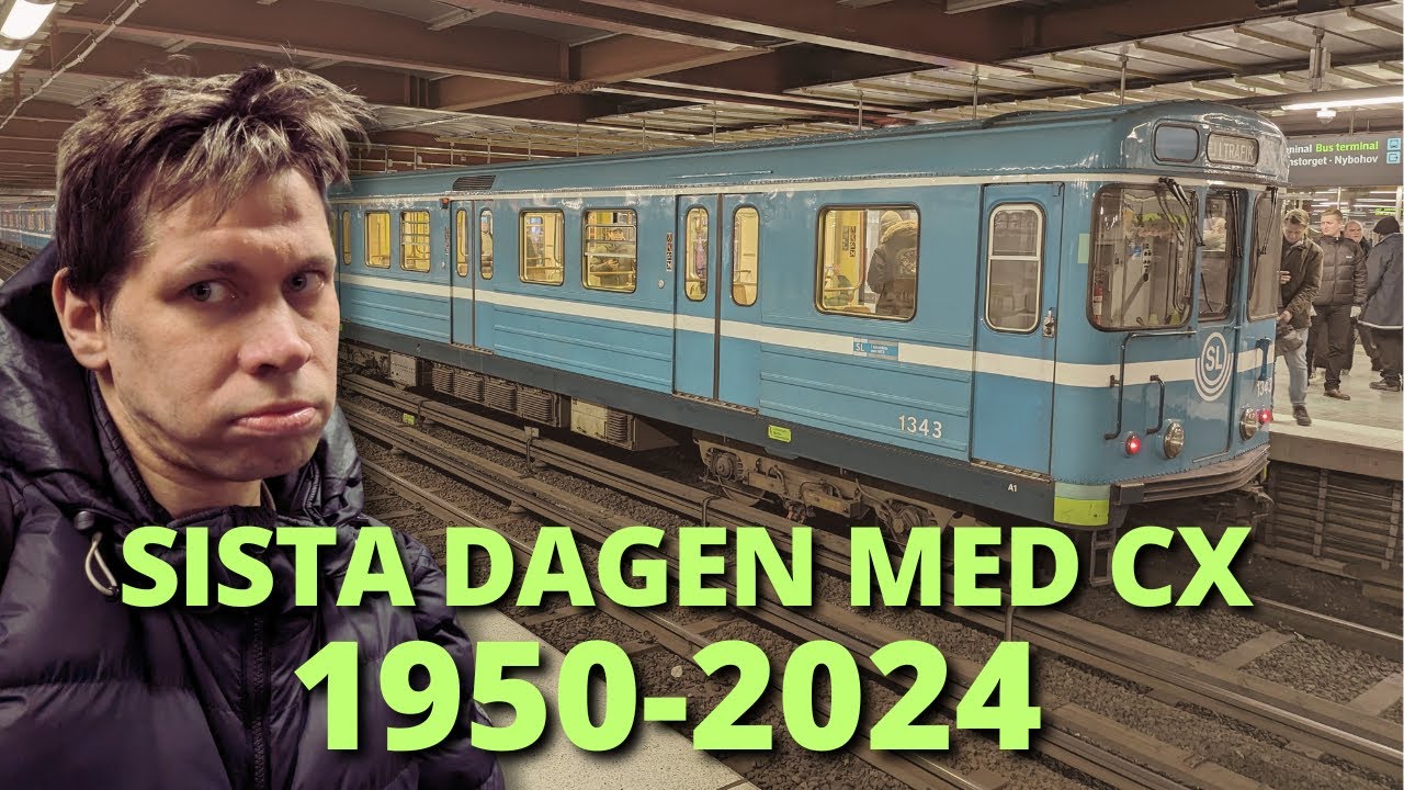 Sista dagen med CX-tunnelbanan, en historisk epok i Stockholm har nu nått sitt slut