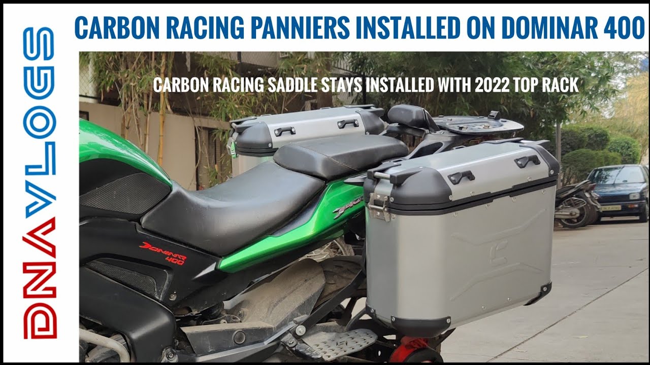 2019 Dominar 400 Upgrade | Carbon Racing 34 Litres Aluminum Panniers | DIY Install Steps | DNA VLOGS