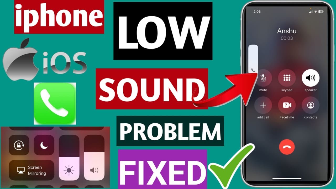 How To Fix iphone Call Sound Problem| How To Fix low call Volume Problem in iPhone |Fix Low Sound📱