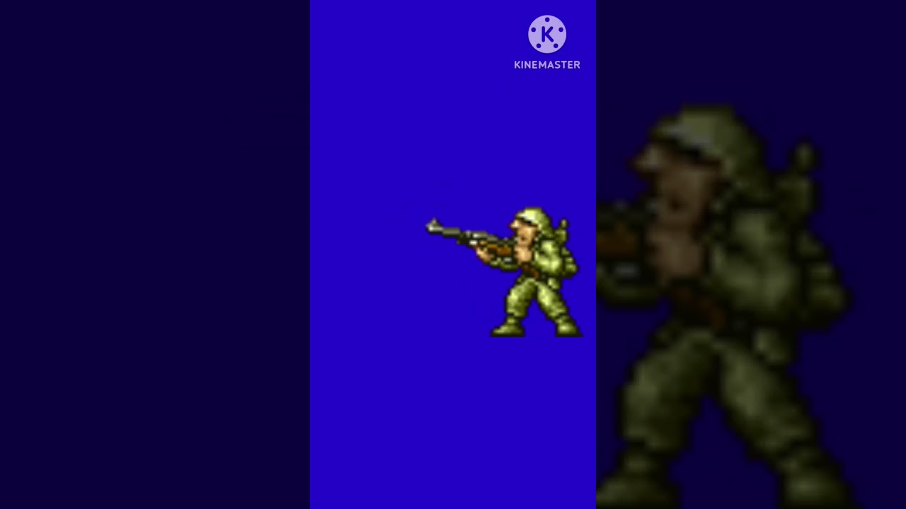 Metal Slug Rebel Soldier Shooting Blue Screen Template 