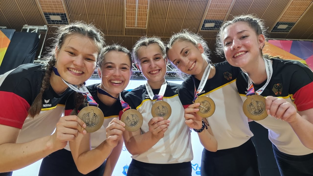 Double Dutch Triad EM 2024 Bianca, Christina, Diana, Fabienne, Simone