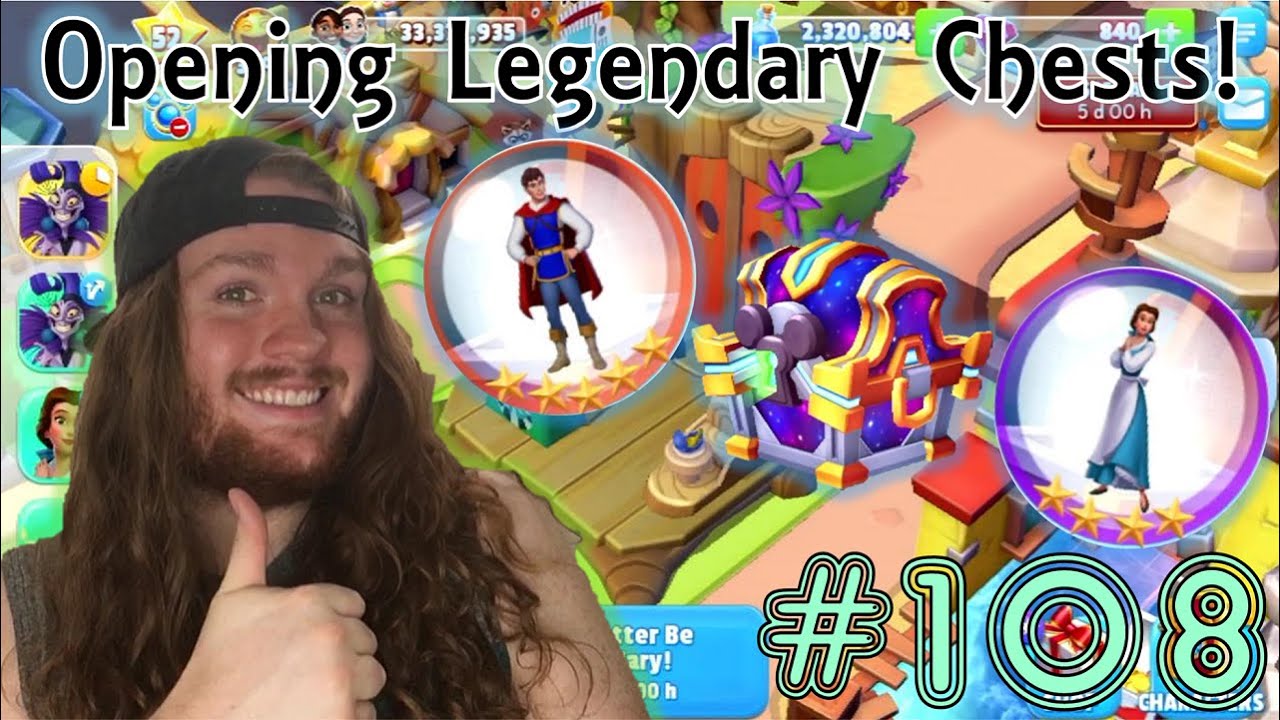 Disney Magic Kingdoms Gameplay Update 108 (Opening Legendary Chests!)