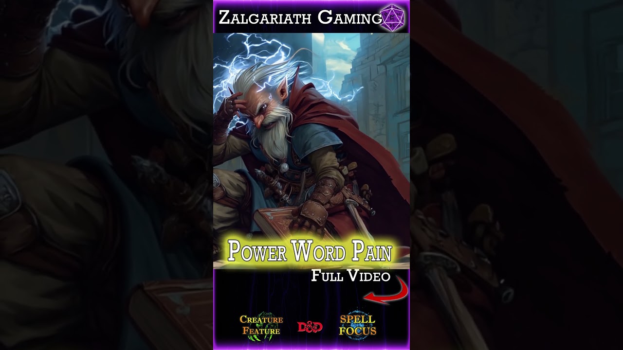 Power Word PAIN  - The weird cousin of the Power Word family #dungeonsanddragons  #dnd #ttrpg #dnd5e