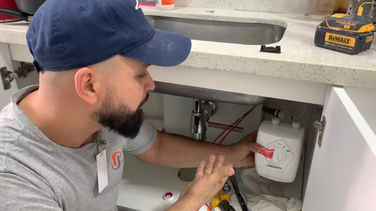 Instalação de aquecedor de torneira Lorenzetti