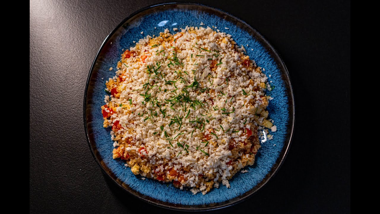 Tabulé con Cuscús de Coliflor 🍅🌿 | Hermanos Torres
