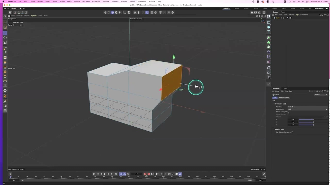 Cinema 4D Lesson 11_ Modeling Basics