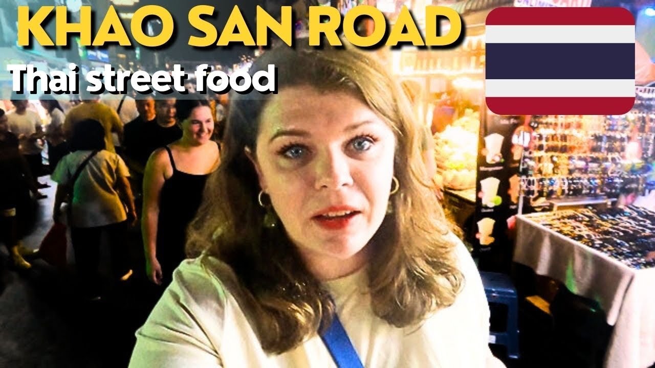 THAI STREET FOOD in Bangkok, KHAO SAN ROAD, Thailand, My food adventure  