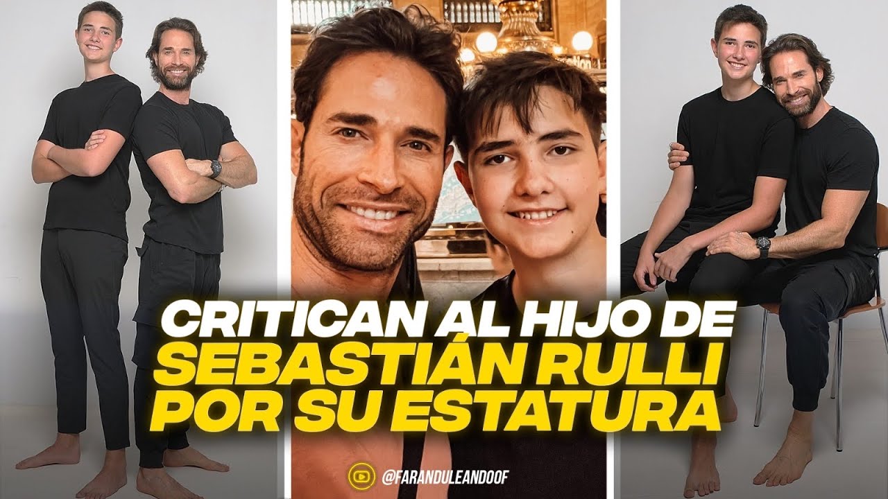 CRITICAN AL HIJO DE SEBASTIÁN RULLI POR SU ESTATURA A SUS 14 AÑOS.
