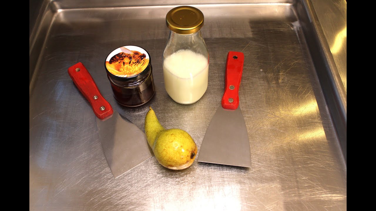 &ldquo;Great so sweet&rdquo;. Making ice cream rolls with pear and honey | ASMR no talking