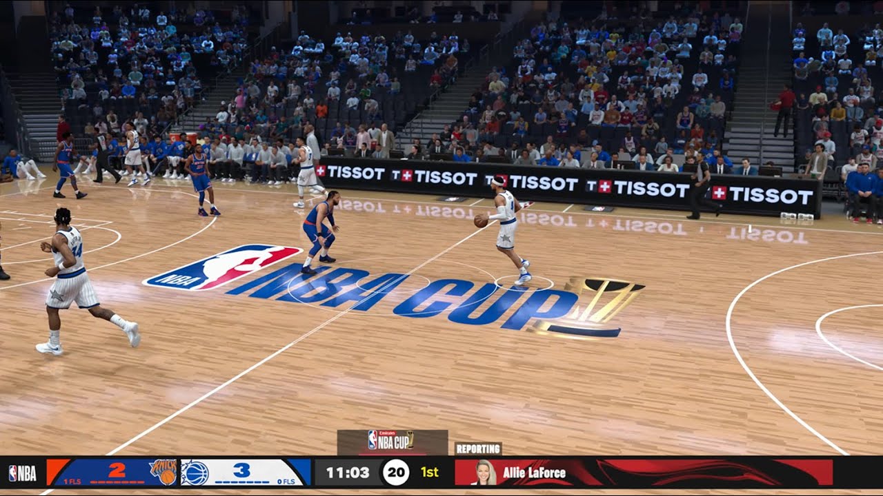 🎧Silent Basketball – ASMR NBA2K26! NBA Cup Semi Final | Magic vs Knicks | Spurs vs Thunder