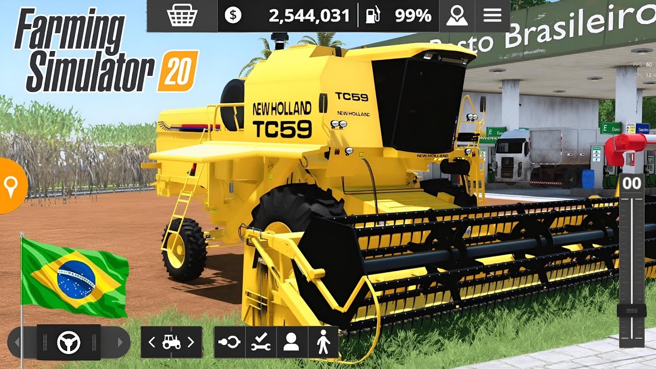 Farming Simulator 20 Brasileiros Map Link || Farming Simulator 20 Brasil Map Gameplay || FS20 Apk 