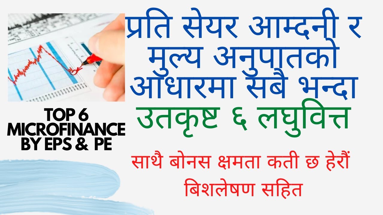 Top six microfinance based on eps & pe/top microfinance nepal/share market nepal/stock market nepal