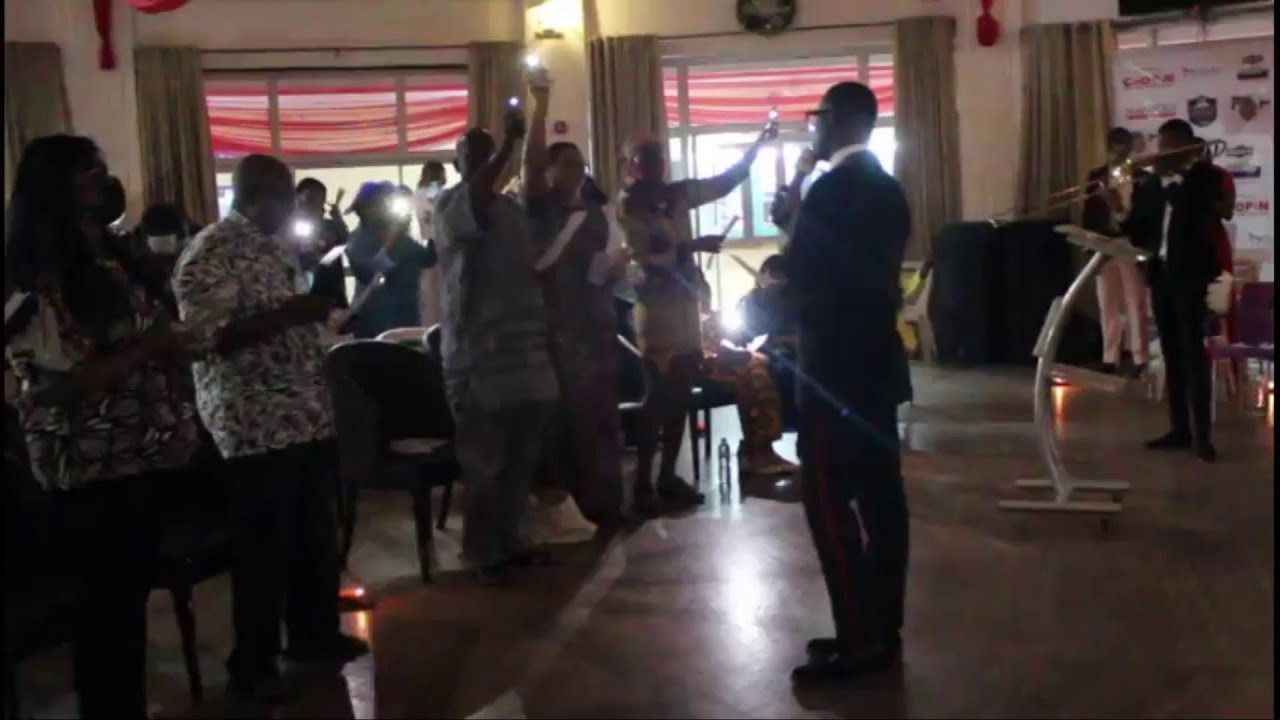 Audience participation at ikoyi club Christmas concert.