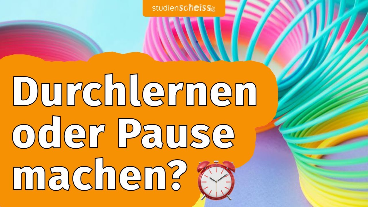 Durchlernen oder Pause machen? So findest du deinen individuellen Arbeitsrhythmus!