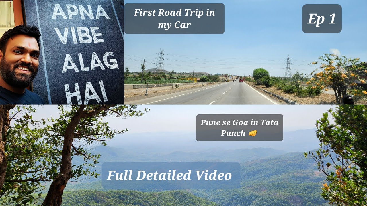 Pune To Goa Road Trip in Tata Punch 😎 | First Road Trip | कोल्हापूर | पुणे  गोवा The Roaming Jeetu