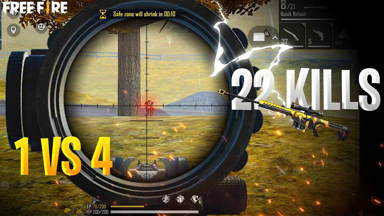 Emote One Tap Headshot With M82B 22 Kills Solo VS Squad - Garena Free Fire