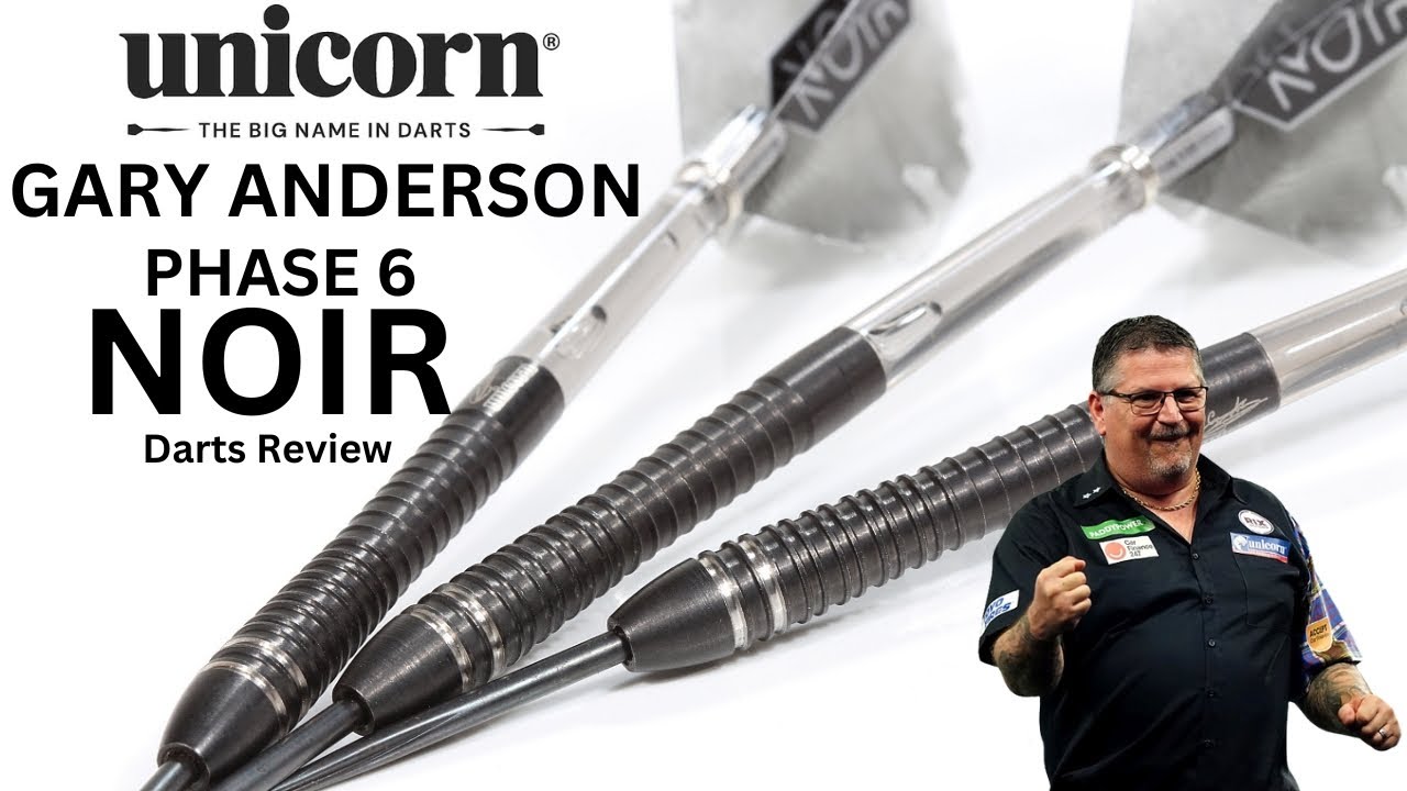 Unicorn GARY ANDERSON PHASE 6 NOIR Darts Review