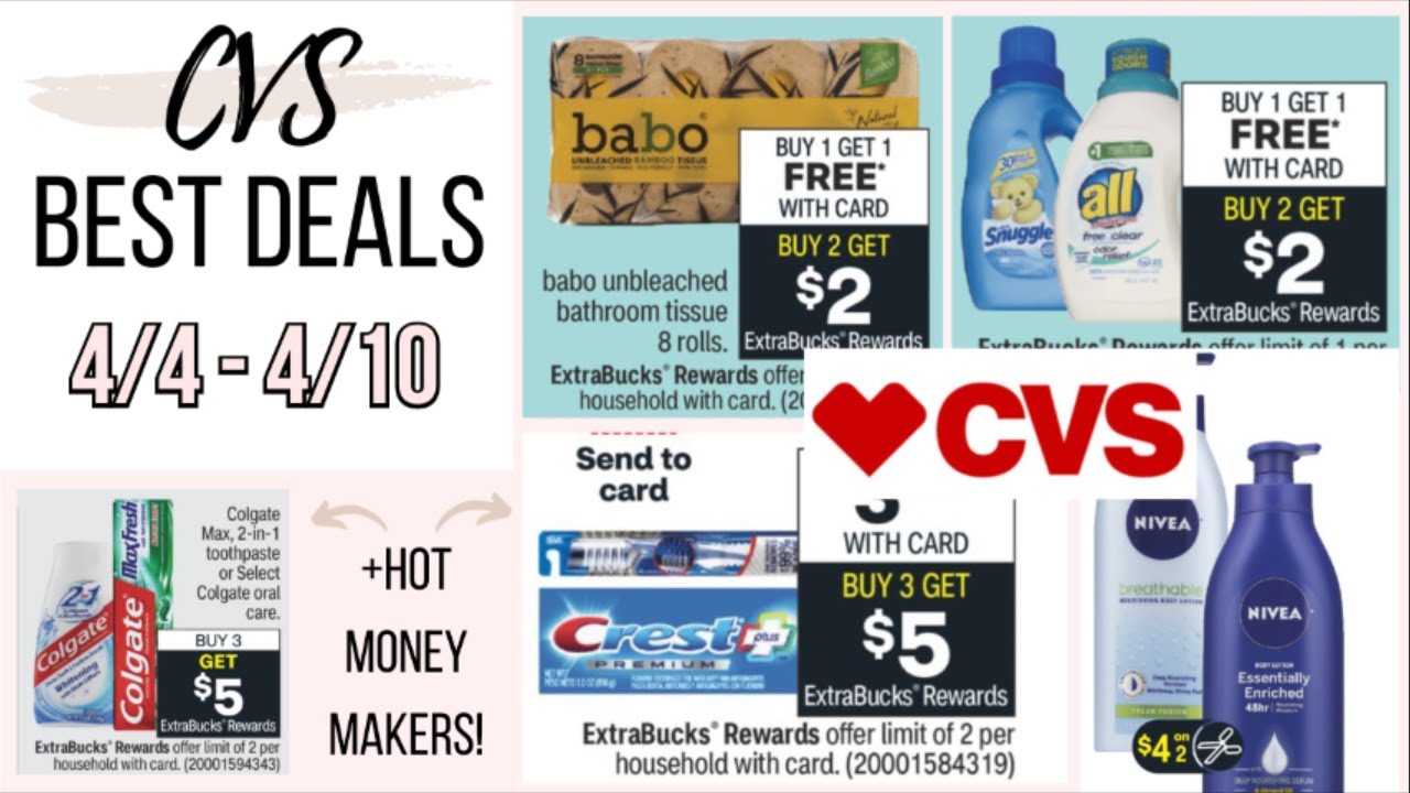 ✨BEST CVS DEALS (4/4-4/10)🔥 HOT MONEYMAKERS ON ORAL CARE / CHEAP LAUNDRY PRODUCTS