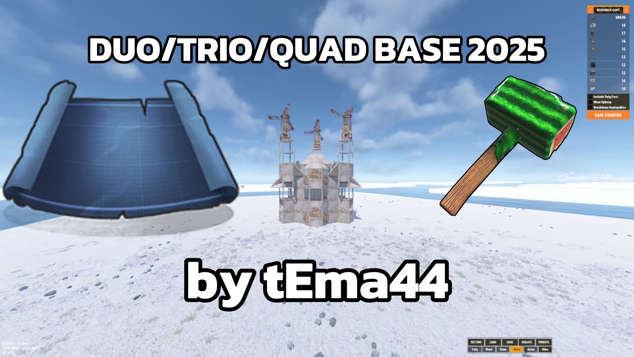 Rust Base SOLO/DUO/TRIO/QUAD 2025 META RUST|РАСТ