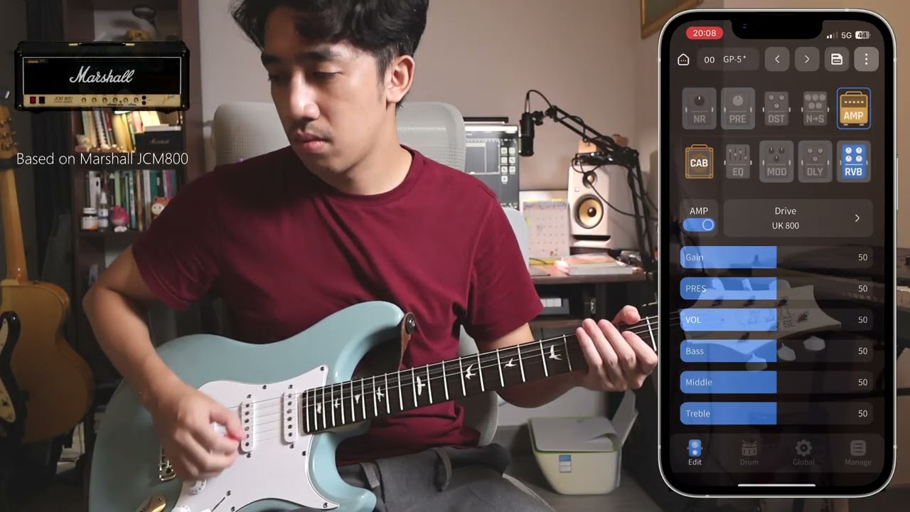 Review Valeton GP-5 Amp Modeling (No Talk) Part 1