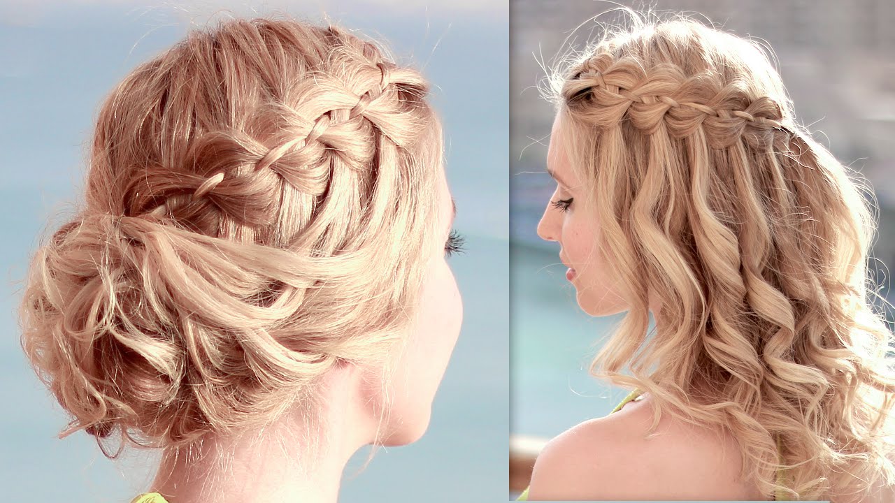 Tuto coiffure pour la RENTREE SCOLAIRE, de fêtes, soirée/mariage ✿ Chignon cheveux mi longs, facile