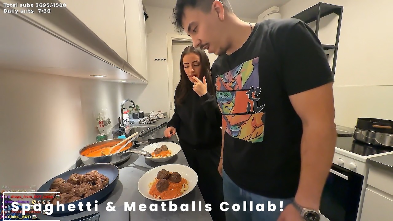 Spaghetti & Meatballs Collab! | Salma & Hamid