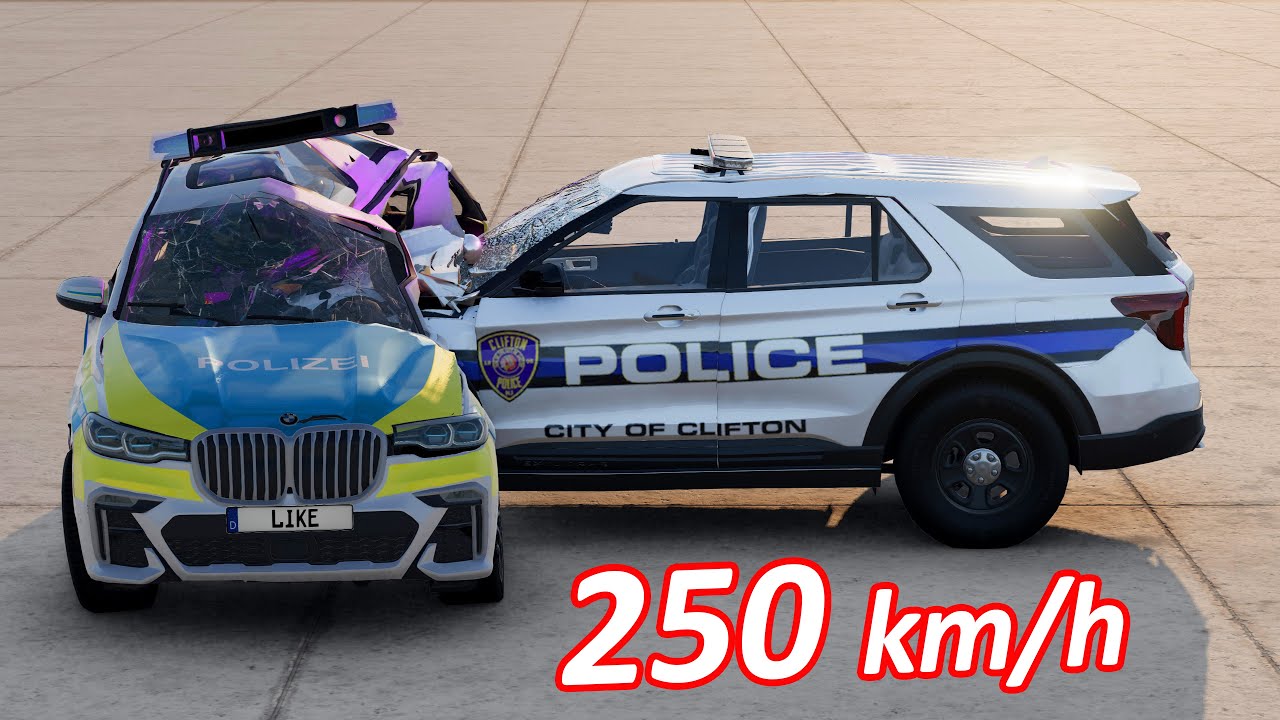 Police cars BMW X7 vs Ford Explorer